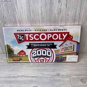 Tractor Supply TSCOPOLY Monopoly-style Board Game 2000th Store Opening 2021, NEW